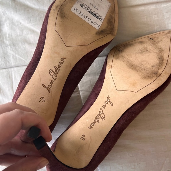 Sam Edelman Orella Suede Leather Pointed Toe Pump 7.5 - Picture 9 of 14